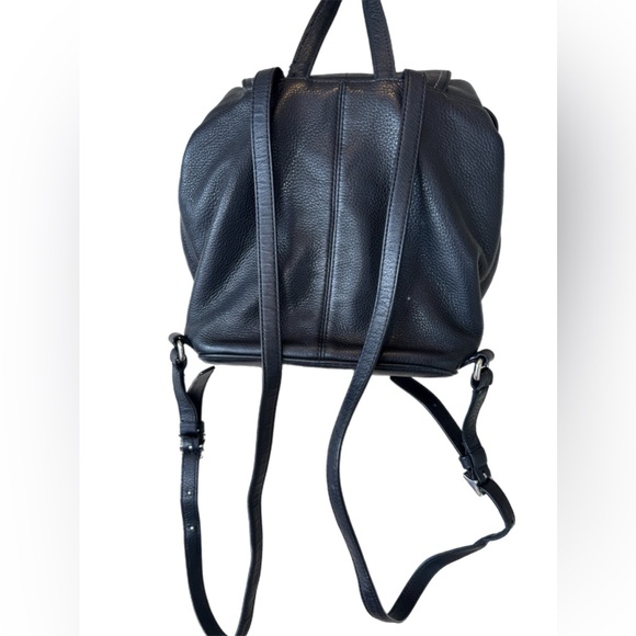 COACH Black Leather Backpack - Picture 2 of 7